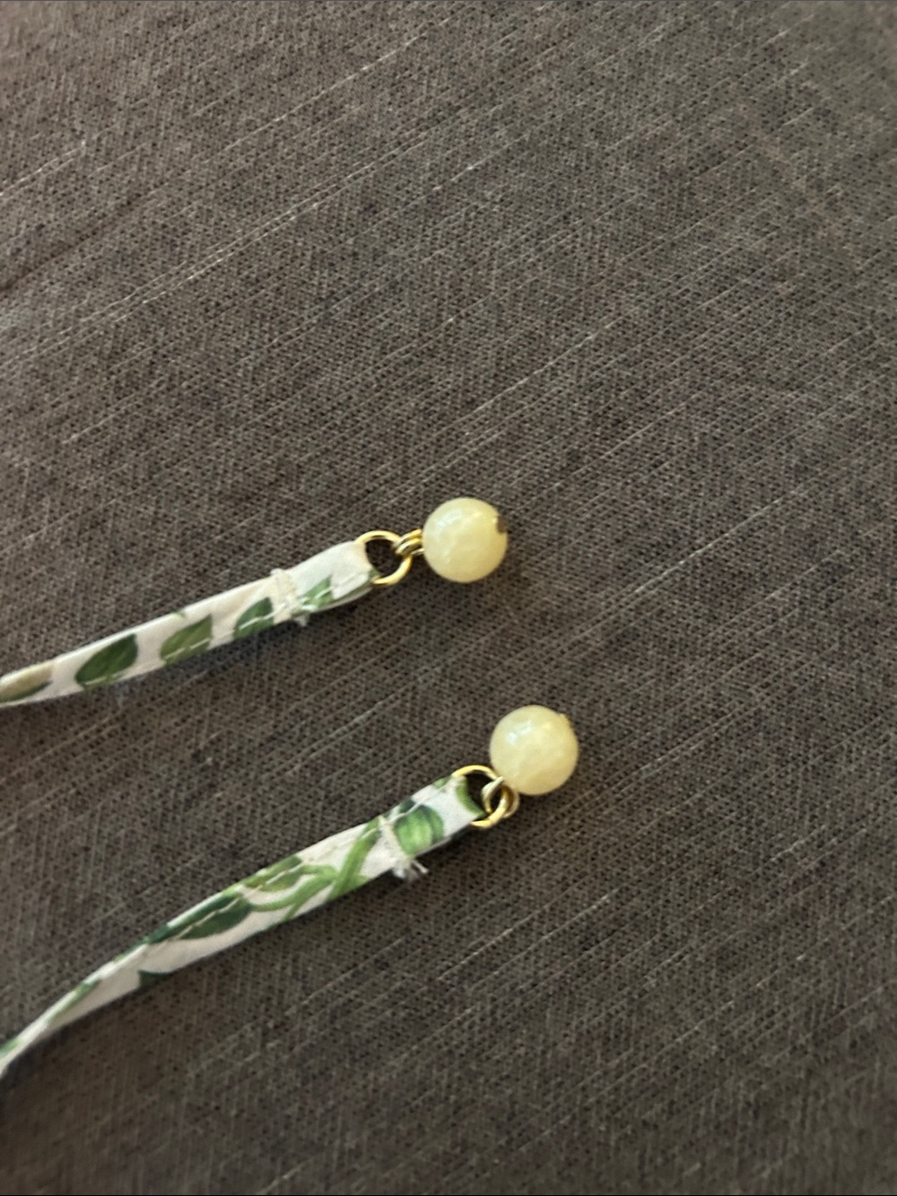 H&M White Maxi Dress with Green Leaf Print - Picture 4 of 5